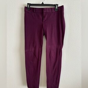 Banana Republic Sloane Dress Pants, Size 2, Burgundy